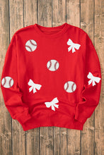 Load image into Gallery viewer, Red Sequin Game Day Pullover RTS