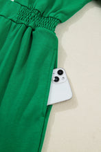 Load image into Gallery viewer, Green Elastic Waist Mini Dress January.