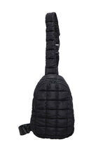 Load image into Gallery viewer, Black Quilted Puffer Crossbody RTS