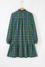 Load image into Gallery viewer, Green Plaid Frilly Dress RTS
