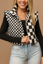 Load image into Gallery viewer, Checkered Puffer Vest RTS