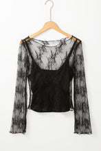 Load image into Gallery viewer, Lace Mesh Blouse *multiple colors* RTS