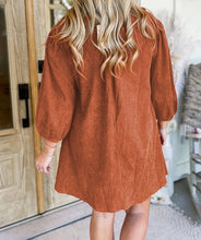 Load image into Gallery viewer, Corduroy Mini Dress ***multiple colors** RTS
