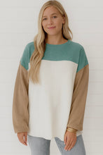 Load image into Gallery viewer, Color Block Ribbed Sweater October.
