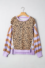 Load image into Gallery viewer, Stripe Leopard Pullover RTS
