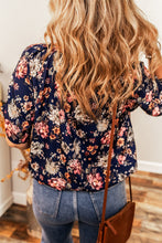 Load image into Gallery viewer, Blue Floral Casual Blouse RTS