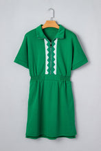Load image into Gallery viewer, Green Elastic Waist Mini Dress January.