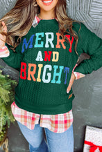 Load image into Gallery viewer, Merry and Bright Cable Knit Pullover RTS