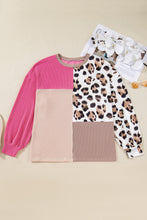 Load image into Gallery viewer, Ribbed Patchwork Plus Top RTS