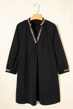 Load image into Gallery viewer, Black Trim Mini Dress October.