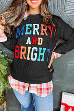 Load image into Gallery viewer, Merry and Bright Cable Knit Pullover RTS