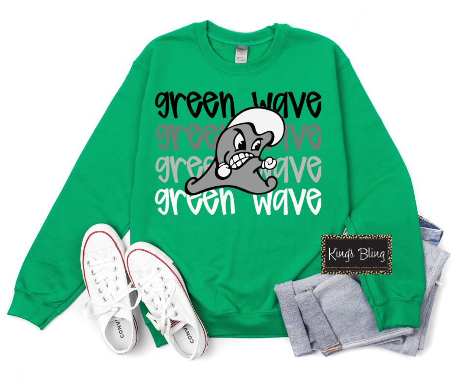 Monochromatic - Green Wave