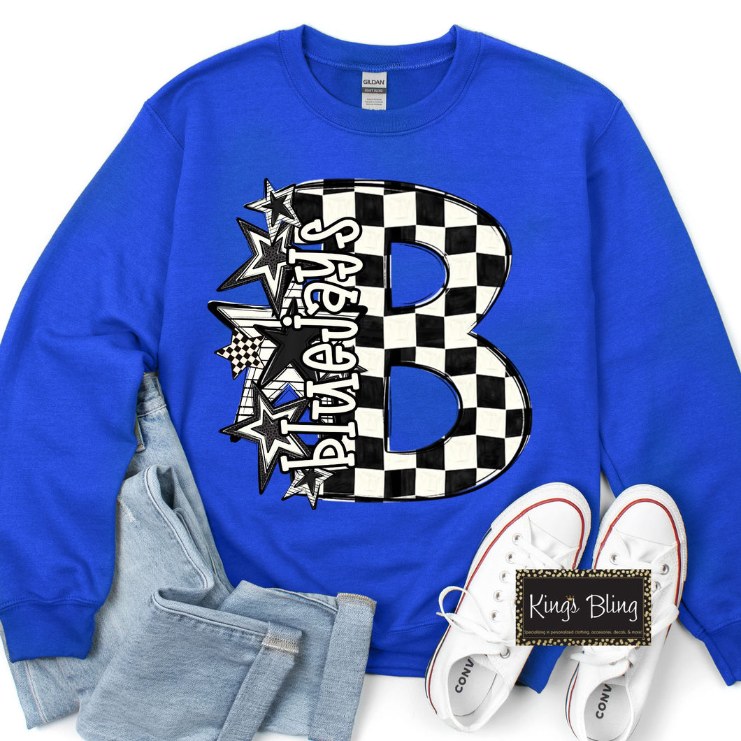 Checkered Star - Bluejays