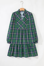 Load image into Gallery viewer, Green Plaid Frilly Dress RTS
