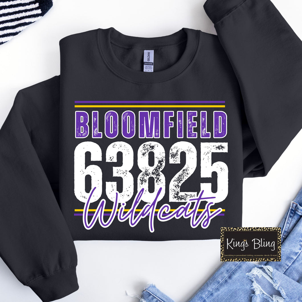 Zip Code Mascot - Bloomfield Wildcats