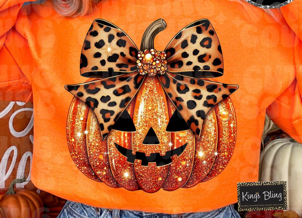 Faux Sparkle Pumpkin