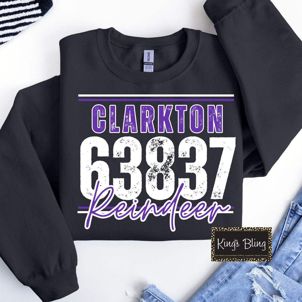 Zip Code Mascot - Clarkton Reindeer
