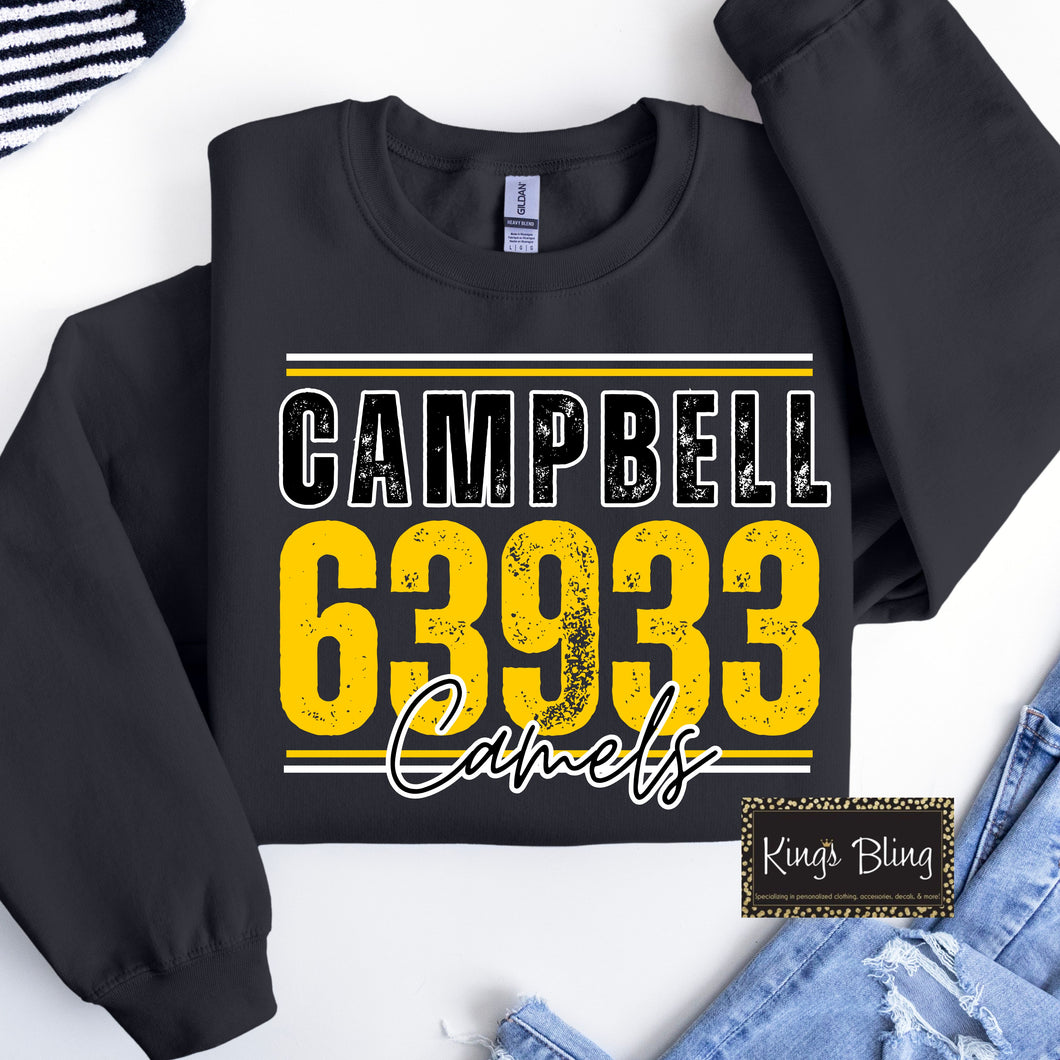 Zip Code Mascot - Campbell Camels