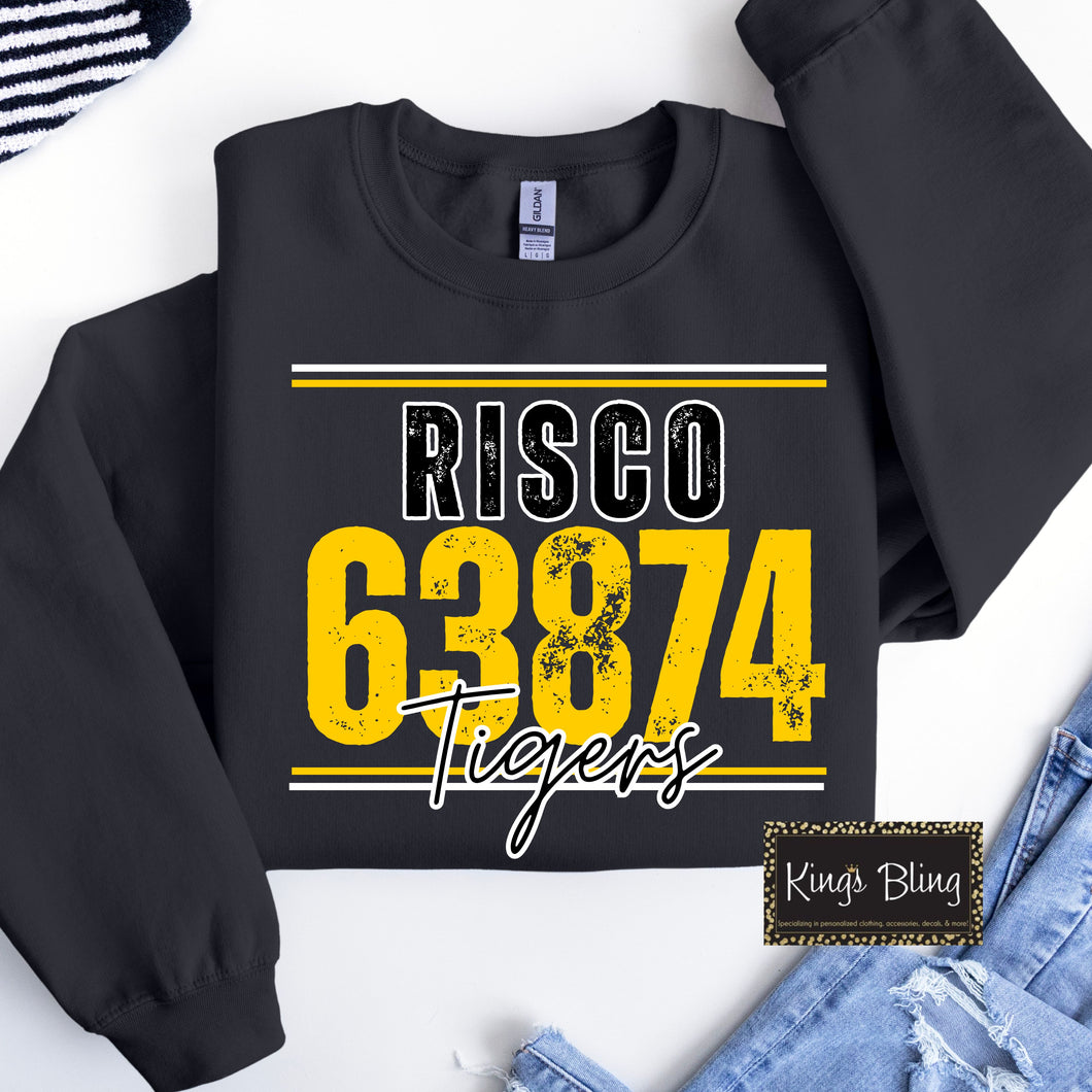Zip Code Mascot - Risco Tigers
