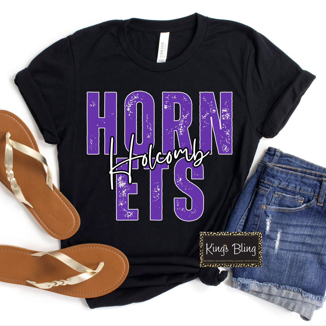 Bold Block - Holcomb Hornets