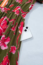 Load image into Gallery viewer, Green Floral Maxi Dress RTS
