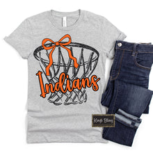 Load image into Gallery viewer, Mascot Hoops - Indians (Orange)
