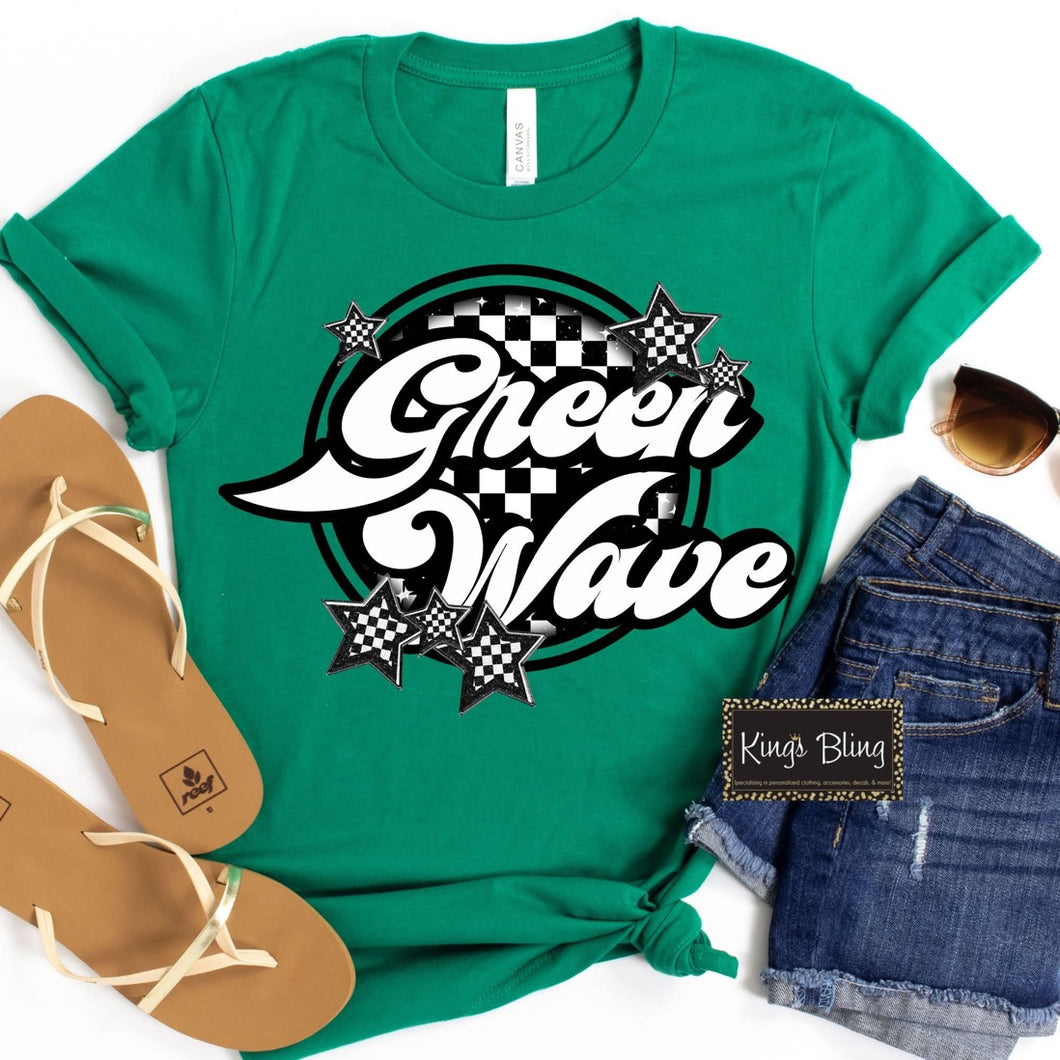 Checkered Green Wave