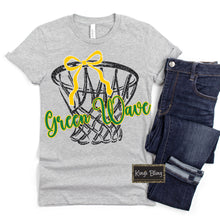 Load image into Gallery viewer, Mascot Hoops - Green Wave
