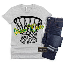 Load image into Gallery viewer, Mascot Hoops - Green Wave
