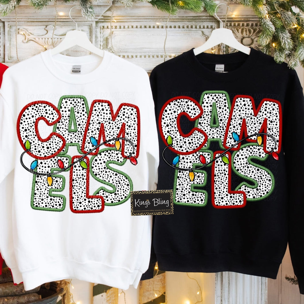 Christmas Lights Mascot - Camels