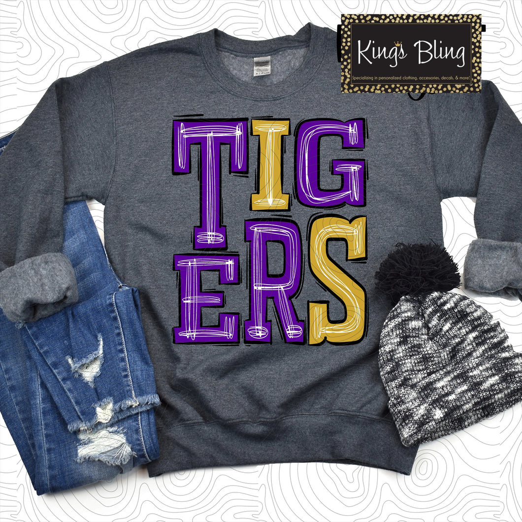 Tigers - Purple & Gold