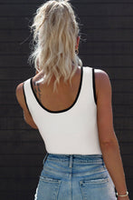 Load image into Gallery viewer, White Ribbed Trim Sweater Vest RTS
