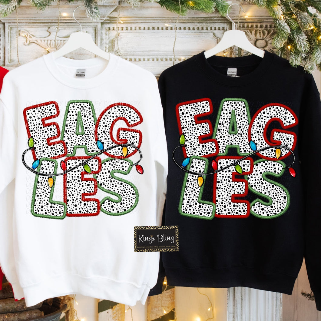 Christmas Lights Mascot - Eagles