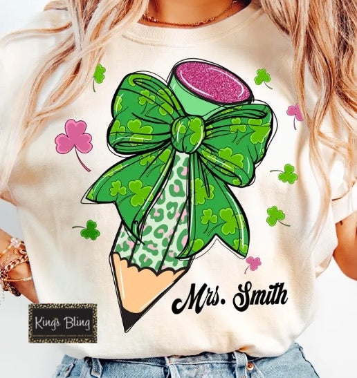 St. Patrick's Day Teacher - Personalized