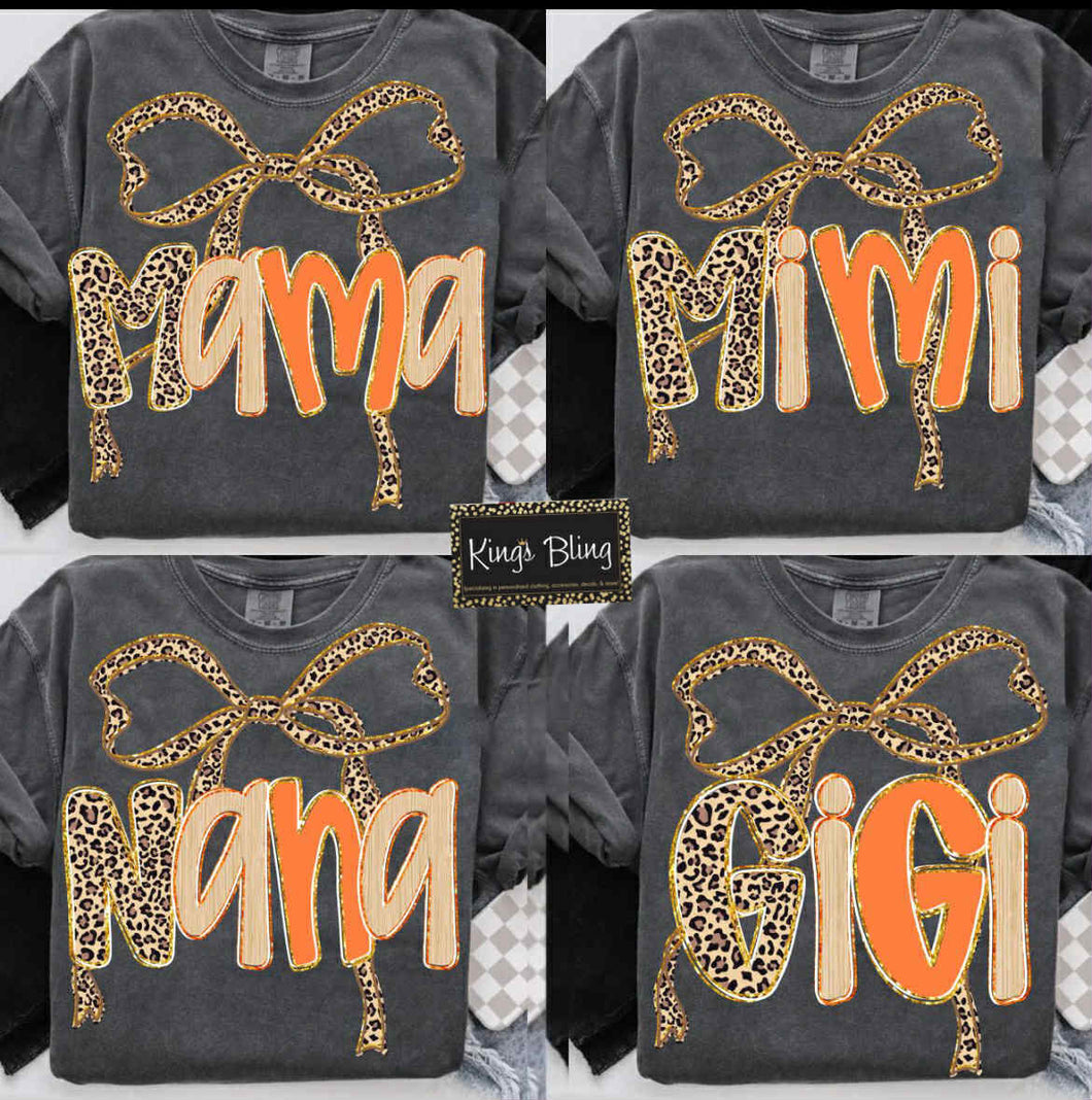 Leopard Bow Names/Titles