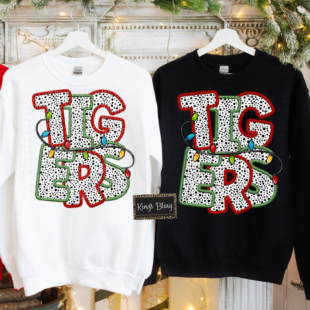 Christmas Lights Mascot - Tigers