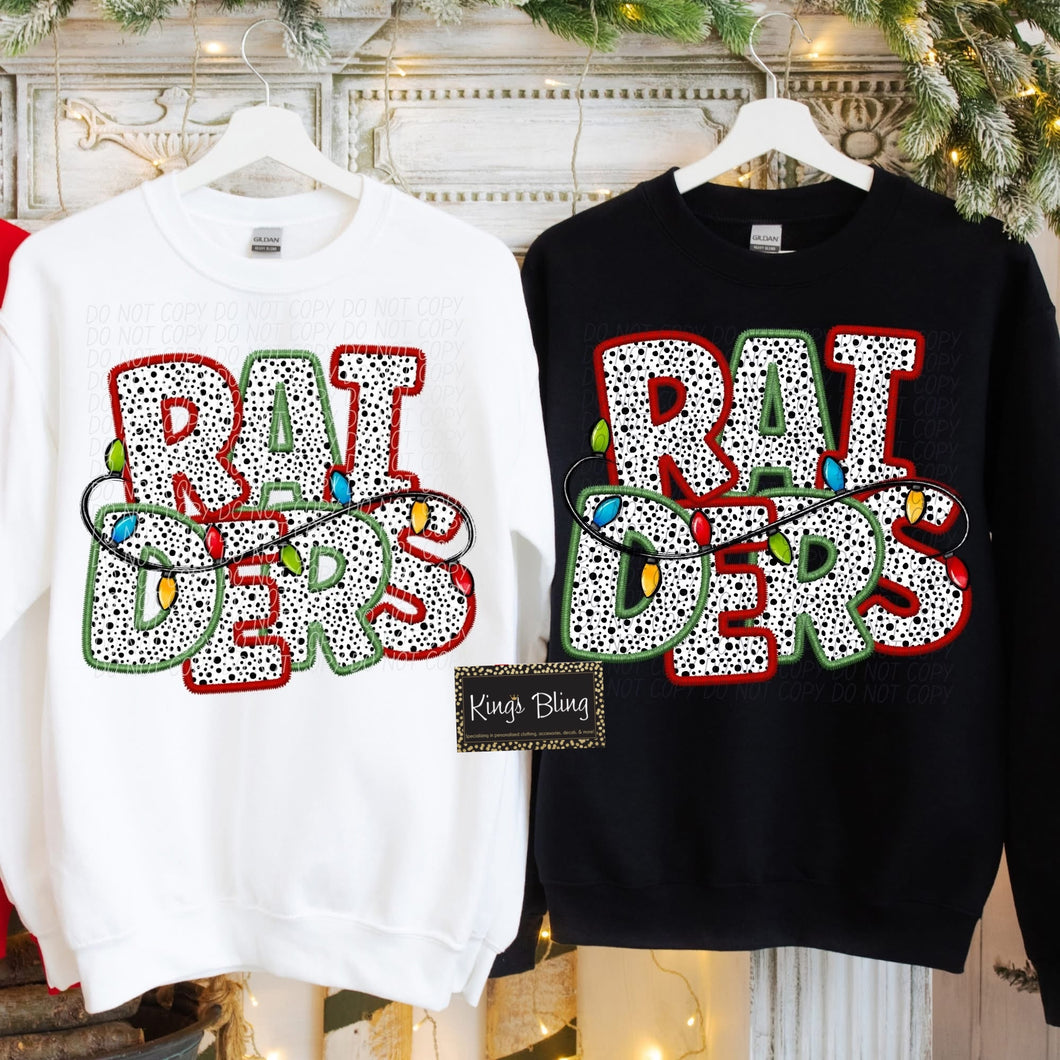 Christmas Lights Mascot - Raiders