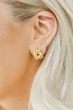 Load image into Gallery viewer, Gold Knot Earrings RTS
