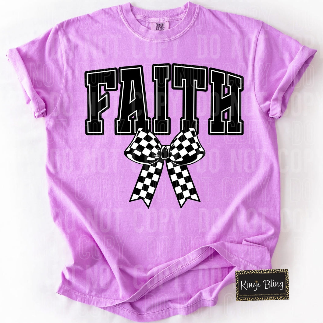 Faith - Checkered Bow