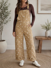 Load image into Gallery viewer, Polka Dot Denim Overalls
