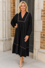 Load image into Gallery viewer, Leopard Trim Dress RTS
