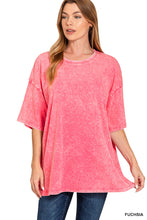 Load image into Gallery viewer, Acid-Wash Boyfriend Box Top Zenana RTS
