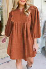 Load image into Gallery viewer, Corduroy Mini Dress ***multiple colors** RTS
