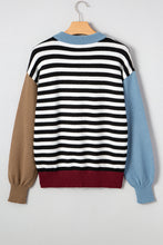 Load image into Gallery viewer, Colorblock Stripe Panel Sweater RTS
