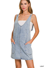 Load image into Gallery viewer, Denim Overall Dress Zenana RTS
