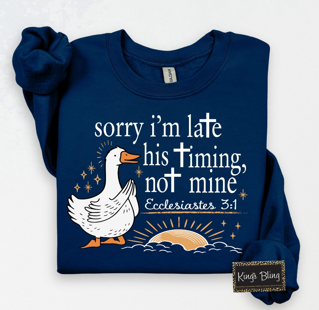 Sorry I'm Late - His Timing, Not Mine