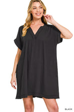 Load image into Gallery viewer, Zenana Double Gauze Raw Edge Dress RTS
