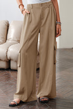 Load image into Gallery viewer, Elastic High Waist Cargo Pants RTS
