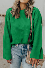 Load image into Gallery viewer, Green Textured Sweater November.
