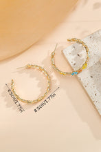 Load image into Gallery viewer, Flower Hoop Earrings RTS
